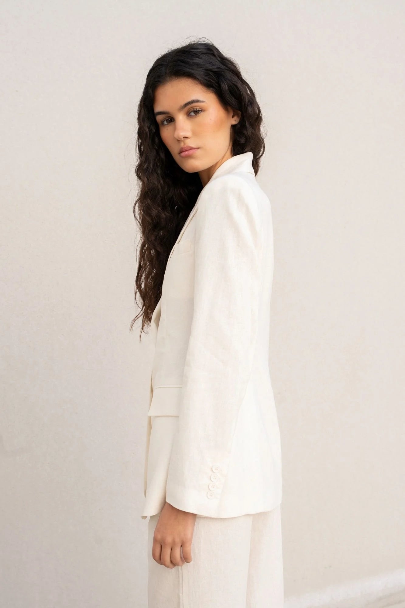 BLAZER DE LINHO CRU