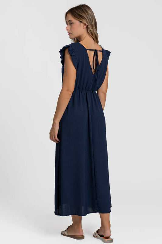 VESTIDO MIDI DETALHE