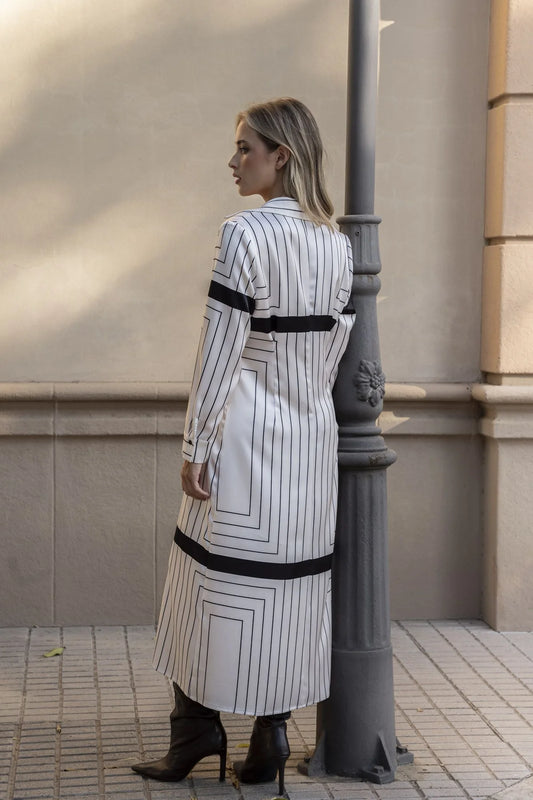 VESTIDO CAMISEIRO RISCAS