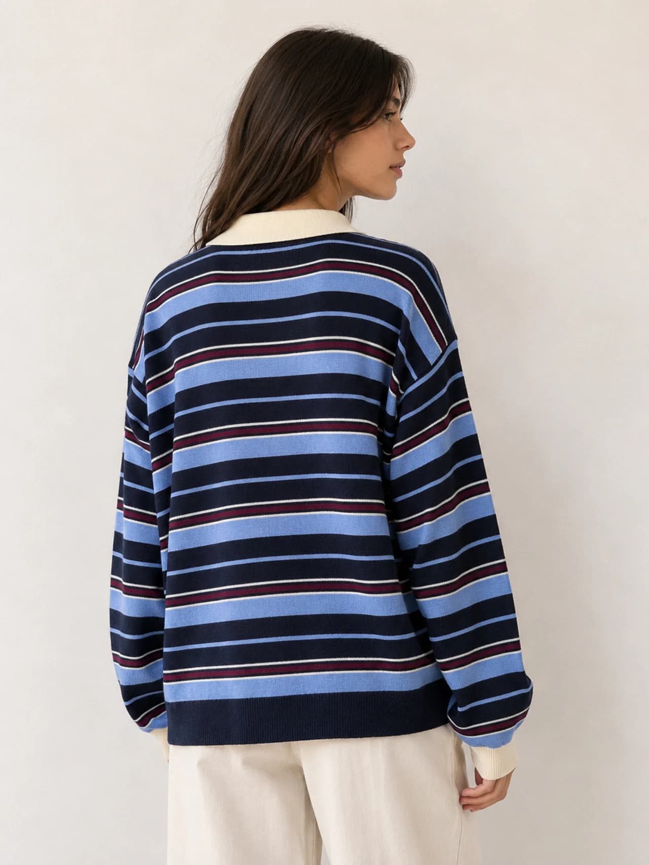 Camisola malha riscas