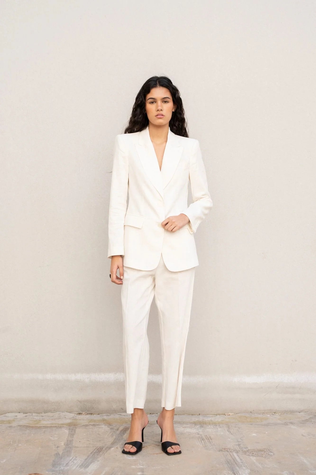 BLAZER DE LINHO CRU