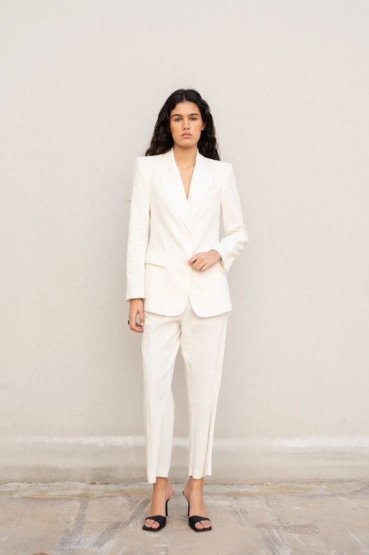 BLAZER DE LINHO CRU