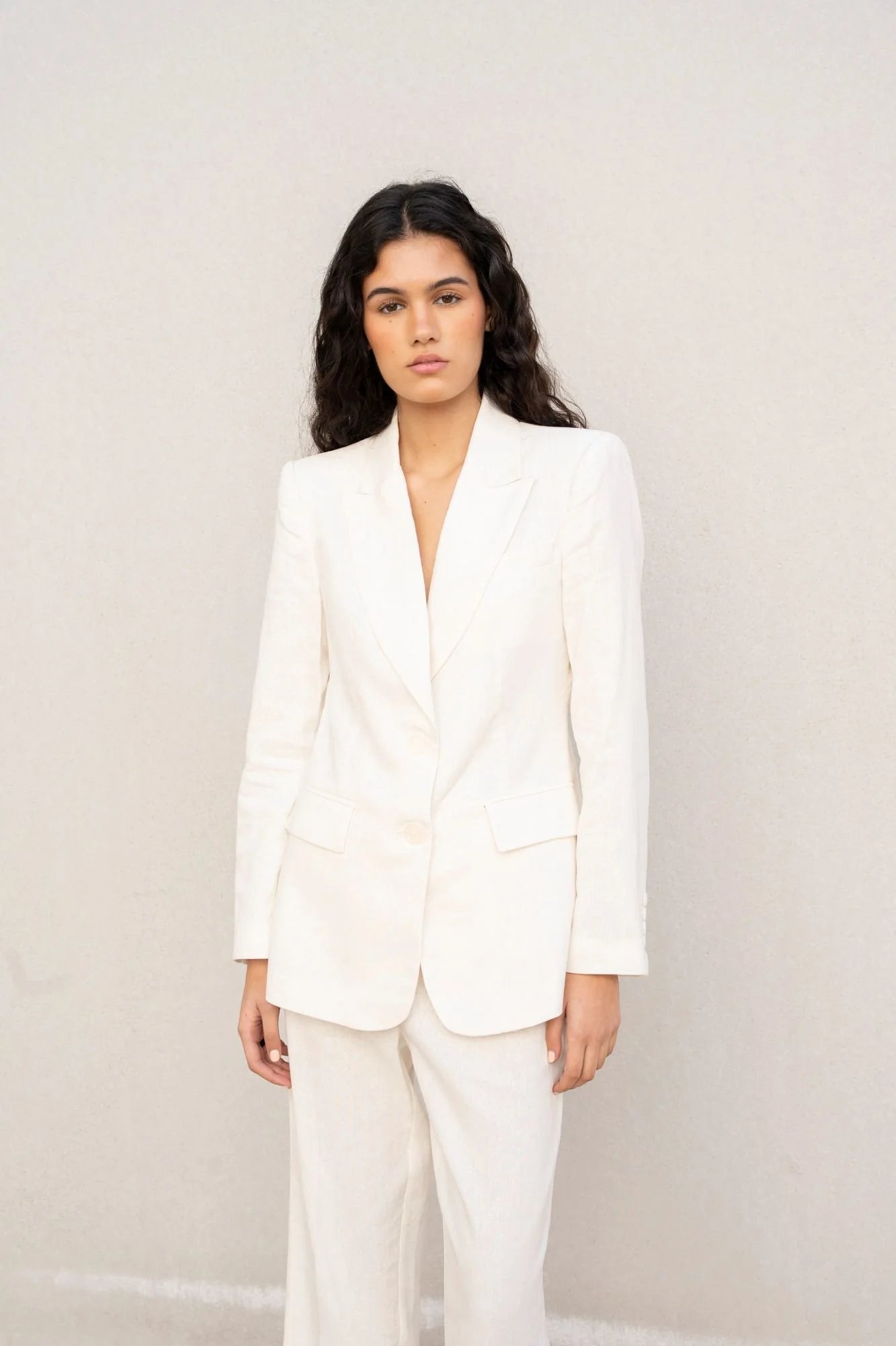 BLAZER DE LINHO CRU