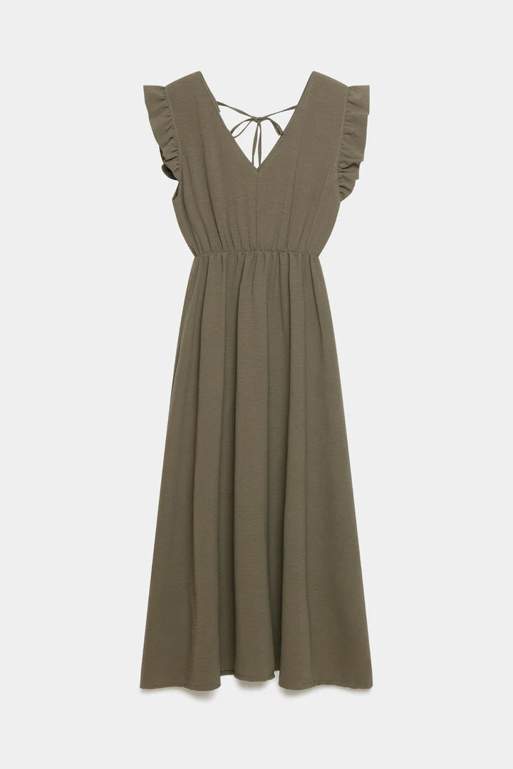 VESTIDO MIDI DETALHE