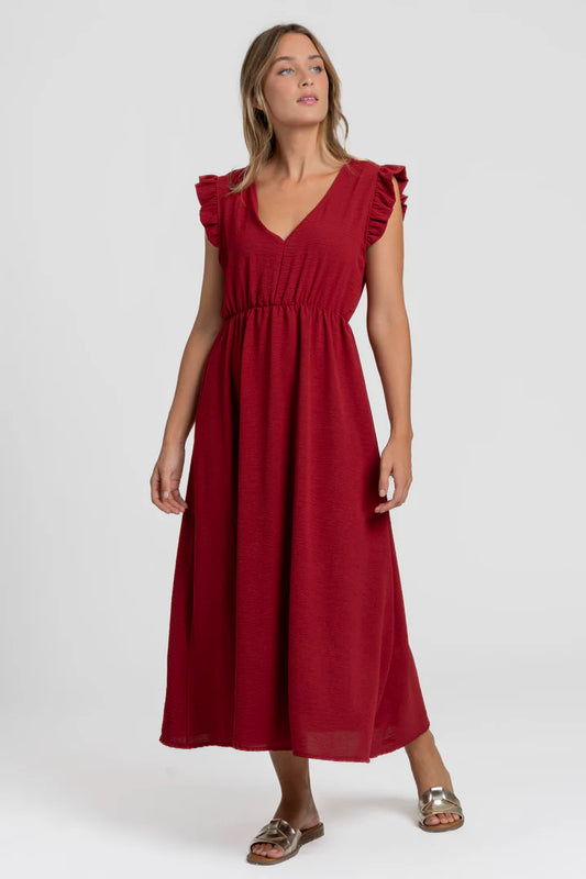 VESTIDO MIDI DETALHE
