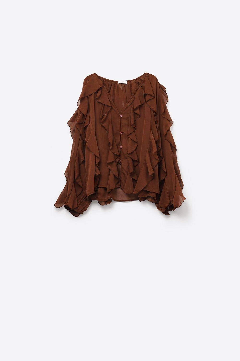 BLUSA COM FOLHOS