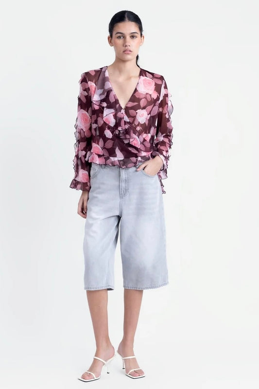 BLUSA COM FOLHOS