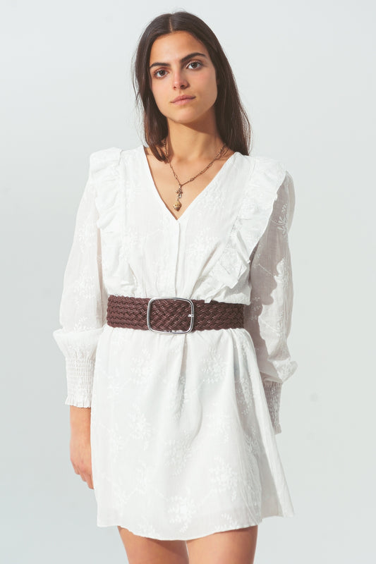 VESTIDO BRANCO FLORAL