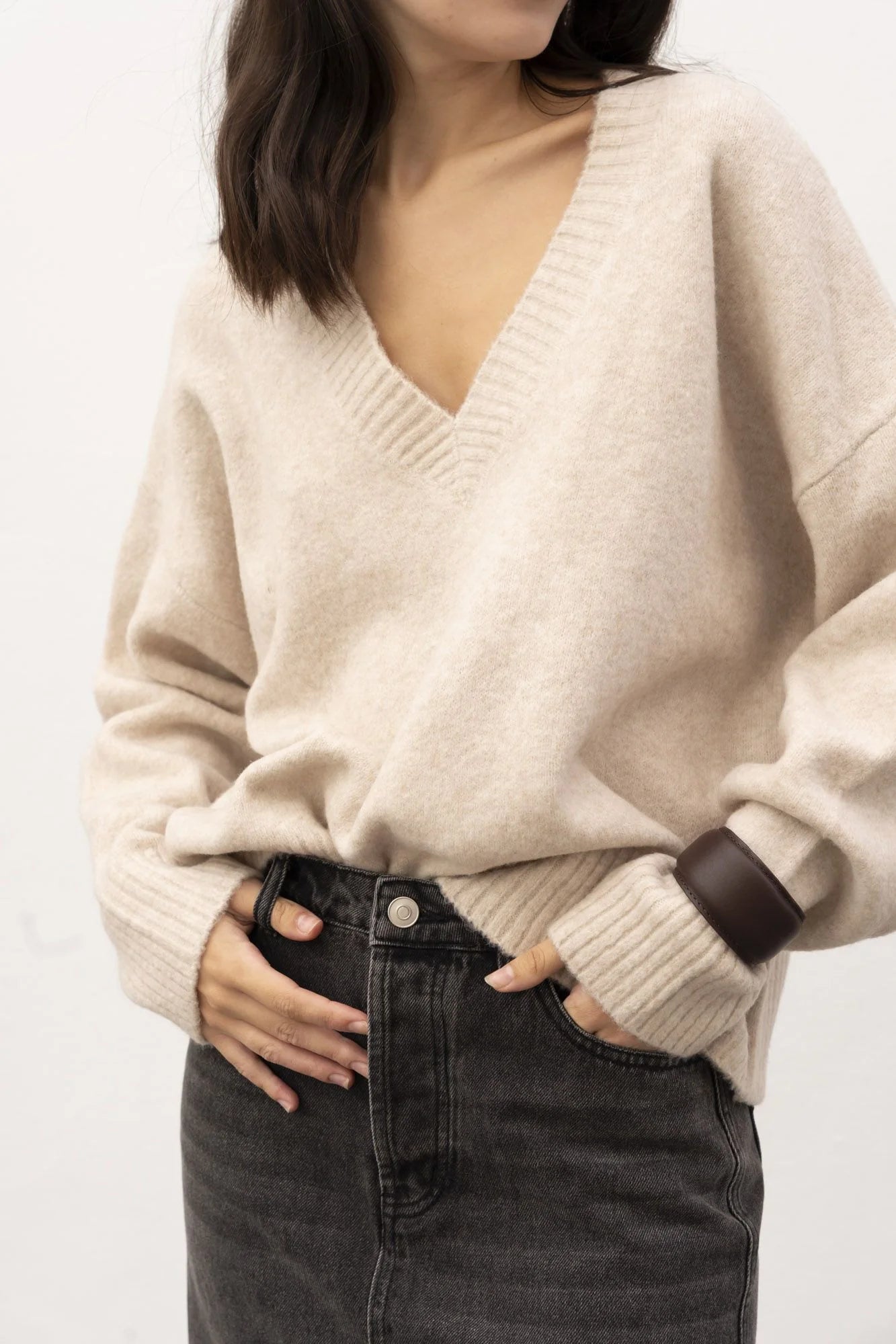 CAMISOLA DECOTE EM BICO