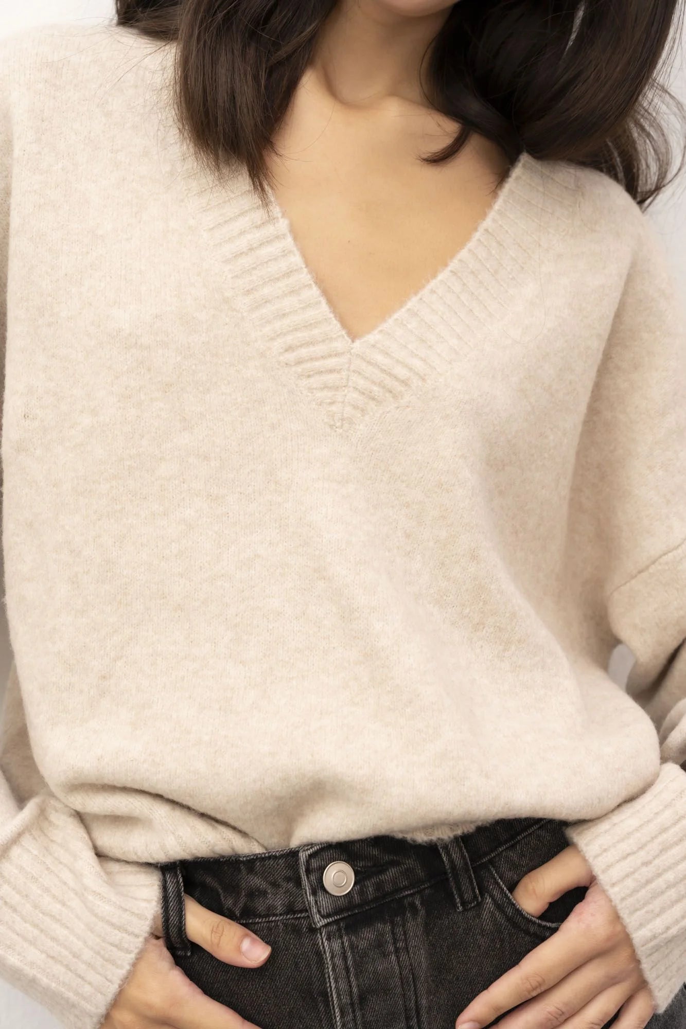 CAMISOLA DECOTE EM BICO