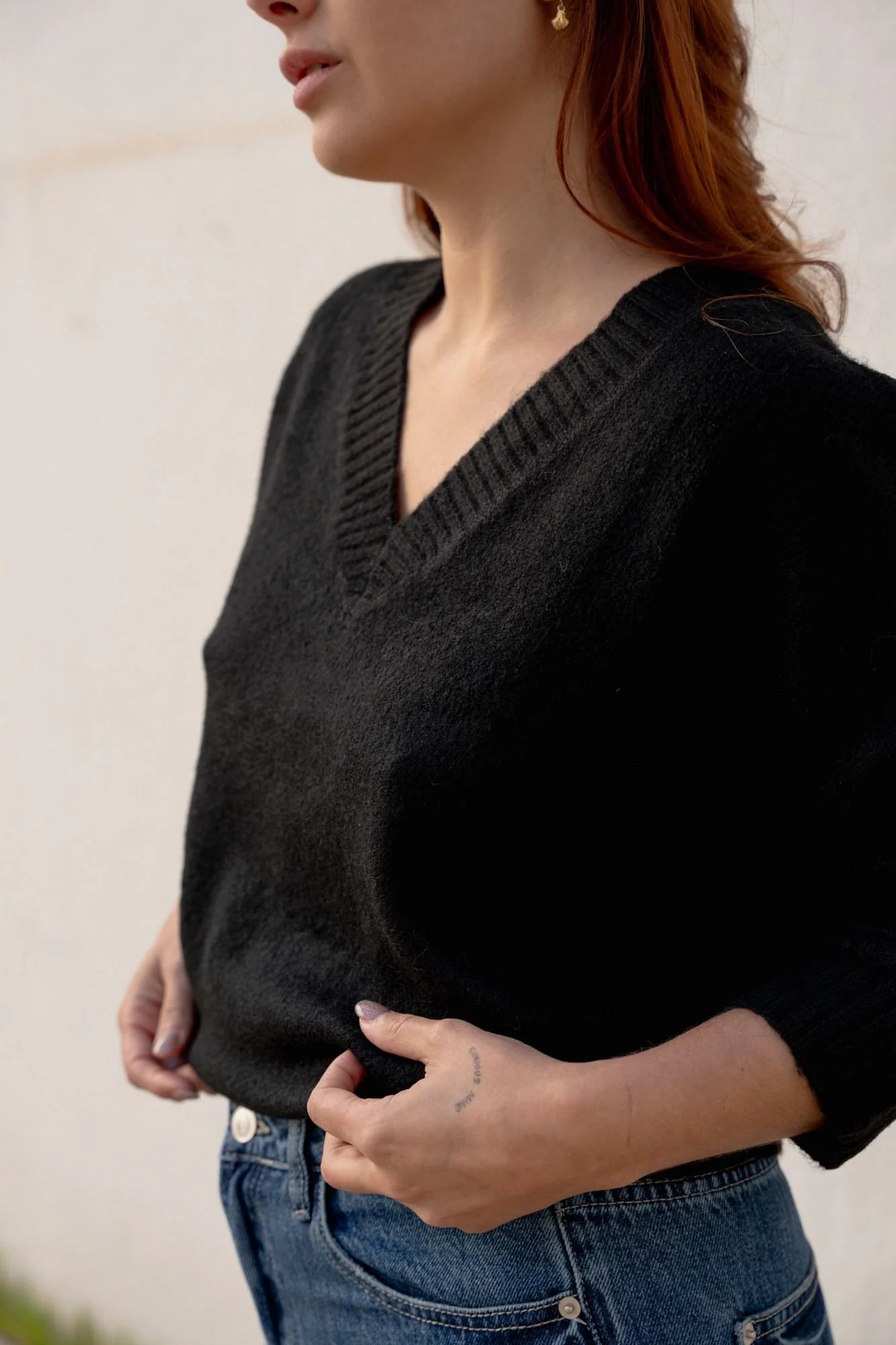CAMISOLA DECOTE EM BICO